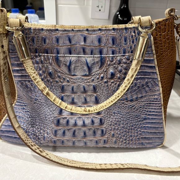 Brahmin Duxbury Satchel - Washed Indigo Ipanema - FLAWLESS Like New Condition - Picture 2 of 12